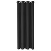 Eurofirany LOGAN blackout tipo temdanti naktinė užuolaida, 140X270 cm, kilpos / žiedai, spalva: juoda
