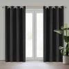 Eurofirany NERISA dimout tipo audinio užuolaida, 140 x 250 cm, žiedai/kilpos, spalva: juoda