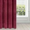 Eurofirany DIVA LINE RIA Minkšto aksomo naktinė užuolaida, 140X250 cm, kilpos / žiedai, spalva: bordo