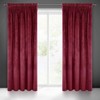 Naktinė užuolaida iš minkšto aksomo Eurofirany DIVA LINE RIA 140X270 cm, juosta/ tunelis/ kabliukai, 300g/m2, spalva: bordo