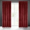 Naktinė užuolaida iš minkšto aksomo Eurofirany DIVA LINE RIA 140X270 cm, juosta/ tunelis/ kabliukai, 300g/m2, spalva: bordo