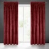Naktinė užuolaida iš minkšto aksomo Eurofirany DIVA LINE RIA 140X270 cm, juosta/ tunelis/ kabliukai, 300g/m2, spalva: bordo