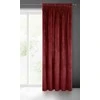 Naktinė užuolaida iš minkšto aksomo Eurofirany DIVA LINE RIA 140X270 cm, juosta/ tunelis/ kabliukai, 300g/m2, spalva: bordo