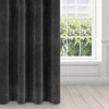 Eurofirany DIVA LINE RIA Minkšto aksomo naktinė užuolaida, 140X250 cm, kilpos / žiedai, spalva: juoda