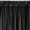 Naktinė užuolaida iš minkšto aksomo Eurofirany DIVA LINE RIA 140X270 cm, juosta/ tunelis/ kabliukai, 300g/m2, spalva: juoda