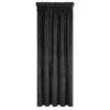 Naktinė užuolaida iš minkšto aksomo Eurofirany DIVA LINE RIA 140X270 cm, juosta/ tunelis/ kabliukai, 300g/m2, spalva: juoda