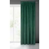 Naktinė užuolaida iš minkšto aksomo Eurofirany DIVA LINE RIA 140X270 cm, juosta/ tunelis/ kabliukai, 300g/m2, spalva: tamsiai žalia