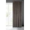 Naktinė užuolaida iš minkšto aksomo Eurofirany DIVA LINE RIA 140X270 cm, juosta/ tunelis/ kabliukai, 300g/m2, spalva: grafito