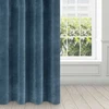Eurofirany DIVA LINE RIA Minkšto aksomo naktinė užuolaida, 140X250 cm, kilpos / žiedai, spalva: tamsiai mėlyna