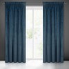 Naktinė užuolaida iš minkšto aksomo Eurofirany DIVA LINE RIA 140X270 cm, juosta/ tunelis/ kabliukai, 300g/m2, spalva: tamsiai mėlyna