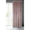 Naktinė užuolaida iš minkšto aksomo Eurofirany DIVA LINE RIA 140X270 cm, juosta/ tunelis/ kabliukai, 300g/m2, spalva: pudros