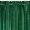 Minkšto ir blizgaus aksomo naktinė užuolaida Eurofirany SAMANTA 140X270cm, juosta / tunelis / kabliukai, spalva: žalia