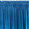 Minkšto ir blizgaus aksomo naktinė užuolaida Eurofirany SAMANTA 140X270cm, juosta / tunelis / kabliukai, spalva: tamsiai mėlyna