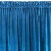 Minkšto ir blizgaus aksomo naktinė užuolaida Eurofirany SAMANTA 140X300 cm, juosta / tunelis / kabliukai, spalva: tamsiai mėlyna