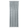 Minkšto ir blizgaus aksomo naktinė užuolaida Eurofirany SAMANTA 140X270cm, juosta / tunelis / kabliukai, spalva: sidabrinė