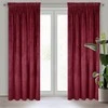 Naktinė užuolaida iš minkšto aksomo Eurofirany DIVA LINE RIA 140X270 cm, juosta/ tunelis/ kabliukai, 300 g/m2, spalva: bordo