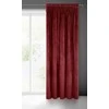Naktinė užuolaida iš minkšto aksomo Eurofirany DIVA LINE RIA 140X270 cm, juosta/ tunelis/ kabliukai, 300 g/m2, spalva: tamsiai bordo