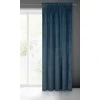 Naktinė užuolaida iš minkšto aksomo Eurofirany DIVA LINE RIA 140X270 cm, juosta/ tunelis/ kabliukai, 300 g/m2, spalva: mėlyna