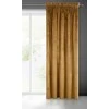 Naktinė užuolaida iš minkšto aksomo Eurofirany DIVA LINE RIA 140X270 cm, juosta/ tunelis/ kabliukai, 300 g/m2, spalva: medaus