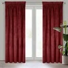 Naktinė užuolaida iš minkšto aksomo Eurofirany DIVA LINE RIA 140X270 cm, juosta/ tunelis/ kabliukai, 300g/m2, spalva: bordo