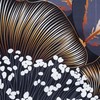 Eurofirany LIMITED COLLECTION PEONIA3 Mako satino medvilnės patalynės komplektas 160 X 200 cm, 2 vnt. 70 X 80 cm, spalva: juoda, auksinė
