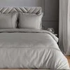 Eurofirany Medvilninio satino patalynės komplektas, 160x200 cm, sidabrinė spalva, siuvinėtas gėlių raštas, užsegimas užtrauktuku, 125 g/m² svoris, kvėpuojantis medvilnės audinys, minkšta patalynė