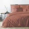 Eurofirany Satininės patalynės komplektas 160x200 cm, dvigulei lovai, bordo spalvos, medvilnės satinas, minkšta patalynė, Nova kolekcija, patalynės užvalkalai Patalynė