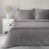 Eurofirany Medvilnės satino patalynės komplektas, 160x200 cm antklodės užvalkalas su dviem pagalvių užvalkalais, dryžuotas raštas, užtrauktukas, kvėpuojantis audinis, miegamojo tekstilė Patalynė