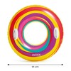 Intex geltonai dryžuotas plaukimo ratas, 91 cm