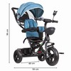 Ecotoys Dviračio triratukas vežimėlio pasukama sėdynė