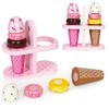 Ecotoys Medinių Velcro ledų rinkinys vaikams, 9 elementai