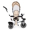 Ecotoys Vaikiškas vežimėlis - triratukas su reguliuojama sėdyne Eco Toys, smėlio spalvos
