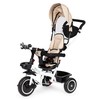 Ecotoys Vaikiškas vežimėlis - triratukas su reguliuojama sėdyne Eco Toys, smėlio spalvos