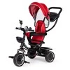 Ecotoys Triratukas su pasukama sėdyne Eco Toys, raudonas
