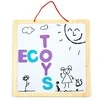 Ecotoys Mokomoji magnetinė kreida lenta su raidėmis 3in1