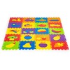 Mokomasis putplasčio kilimėlis EVA dėlionė 20 dalių 148x119cm ECOTOYS