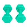 Fitneso hantelių rinkinys ModernHOME, žalias, 2 x 0.5kg
