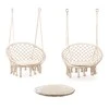 Modernhome Kabantis krėslas su pagalve GoodHome, baltas
