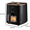 Gruzdintuvė ELDOM FRITTA fat-free fryer capacity 5.0 l adjustable temp. clock 1500 W Single 5 L Stand-alone Hot air fryer Juodas