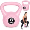 Kettlebell 8kg, treniruoklis, hantelis, svarmuo, rožinis, ModernHome