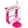 Pianinas su mikrofonu EcoToys, rožinis
