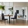 4-ių kėdžių komplektas ModernHome, juodas