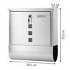 Letterbox stainless steel ModernHome