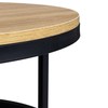 Modernhome Kavos staliukas Modern Home, 60 cm, juodas/rudas