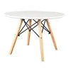 Modernhome Staliukas kavos modernus skandinaviškas balta stalviršis 60cm