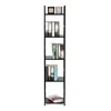Modernhome Moderni medinė lentyna, metaliniu rėmu LOFT, juoda