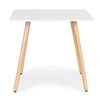 Modernhome Modern wooden square kitchen table 80x80 cm