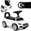 Multistore Vaikiška stumdomoji mašinėlė Mercedes C klasė su interaktyviu vairu ir garsais, balta