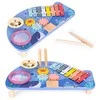 Instrumentų stalas muzikos stalas cimbolai cimbolai mušamieji cimbolai trintuvė jūrų tema ECOTOYS