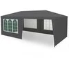 MultiGarden Komercinė sodo paviljono palapinė 3x6 m 6 sienų pilka